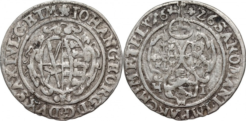 Germany, Saxony, John George I, 1/24 Thaler 1626 HI Silver 1,74 g. Srebro 1,74 g...