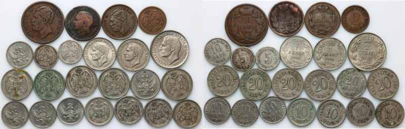 Serbia / Yugoslavia, set of coins from 1868-1925, (23 pieces)