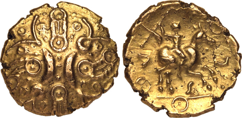 CELTIC. BRITANNIA, CATUVELLAUNI. Tasciovanus. 
Gold Stater, circa 25-10 BC. 
O...