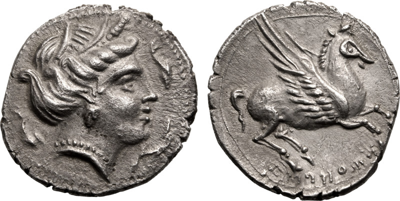 CELTIC. IBERIA, EMPORION. 
Silver Drachm, circa 218-206 BC. 
Struck during the...