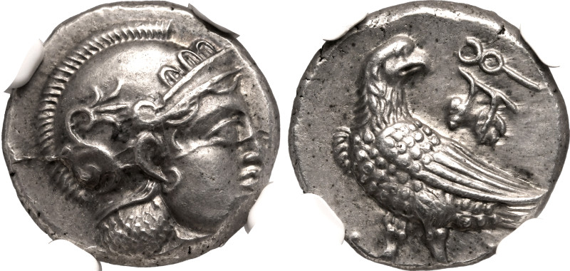 ANCIENT GREECE. BAKTRIA. 
Silver Drachm, circa 285-275 BC. Uncertain mint in th...