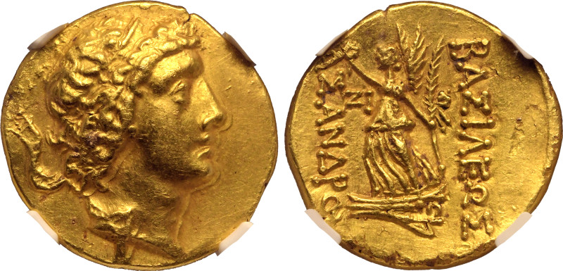 ANCIENT GREECE. KINGDOM OF THE BOSPOROS. Asander (King). 
Gold Stater, dated RY...