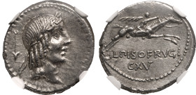 L. Calpurnius Piso Frugi AR Denarius