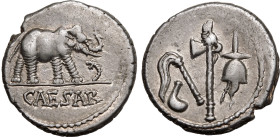 Julius Caesar AR Denarius
