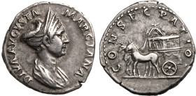 Diva Marciana (sister of Trajan) AR Denarius