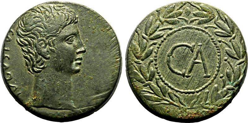 ROMAN PROVINCIAL. ASIA MINOR, UNCERTAIN MINT. Augustus. 
Bronze 'Sestertius', 2...