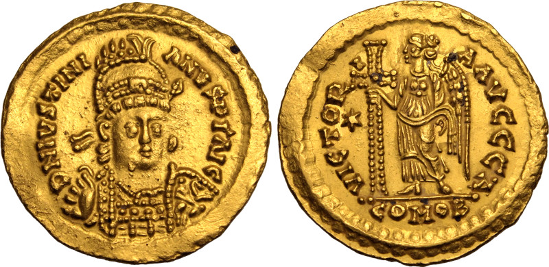 MIGRATIONARY. OSTROGOTHS. Athalaric. 
Gold Solidus, circa AD 530-539. Ravenna o...