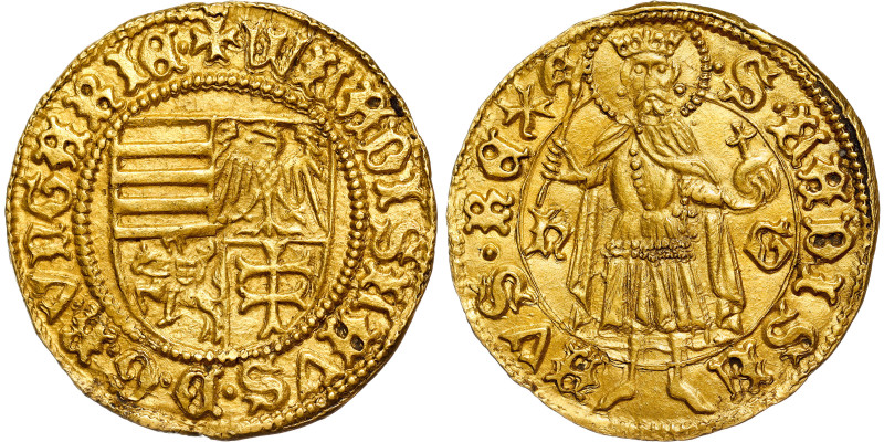 Vladislaus I of Hungary - Elected Kings 
Goldgulden ND (1441) Sibiu 
Rare! 
...