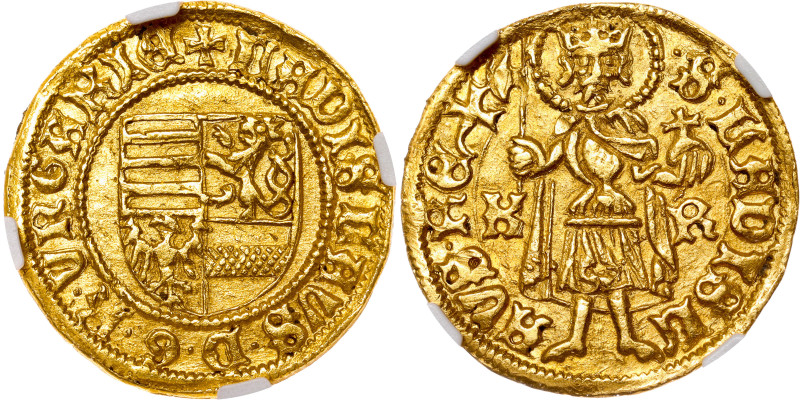 Ladislaus V., Hungary - Elected Kings
Goldgulden Kremnitz

Ladislaus V., Unga...