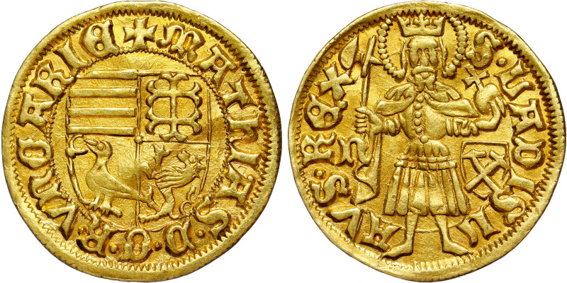 Matthias Corvinus, Hungary - Elected Kings
Goldgulden (1468-1469) Baia Mare

...