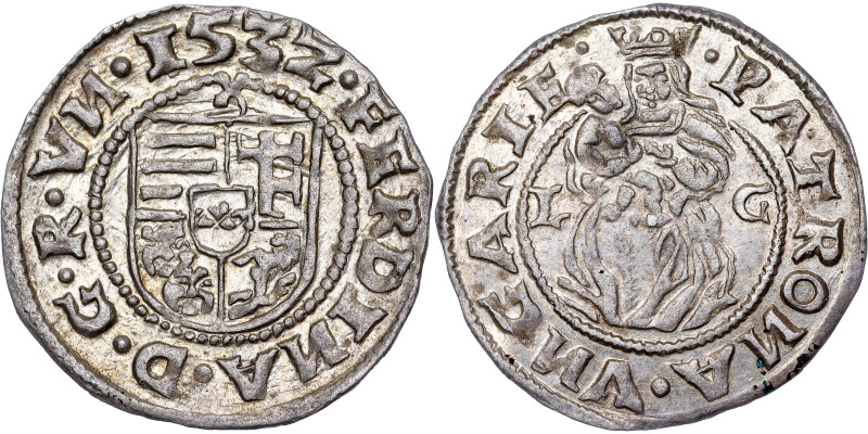 Ferdinand I. (1521-1564) 
Denar 1532 Kostajnica
For Nicolaus Zrinyi with royal...