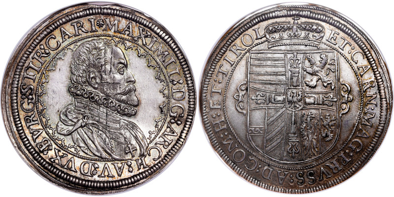 Archduke Maximilian, House of Habsburg
Thaler ND 1604 or 1606 Hall
Beautiful p...