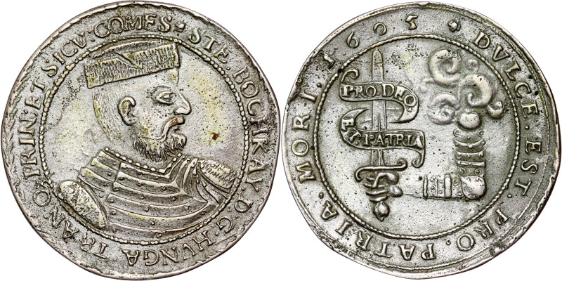 Stephen Bocskai (1604-1606) Transylvania
Thaler 1605
Contemporary counterfeit...