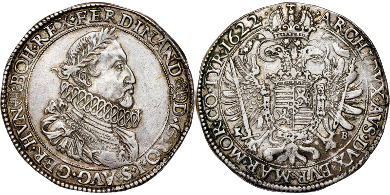 Ferdinand II, House of Habsburg
Thaler 1622. Kremnitz.
Rare!

Ferdinand II.,...