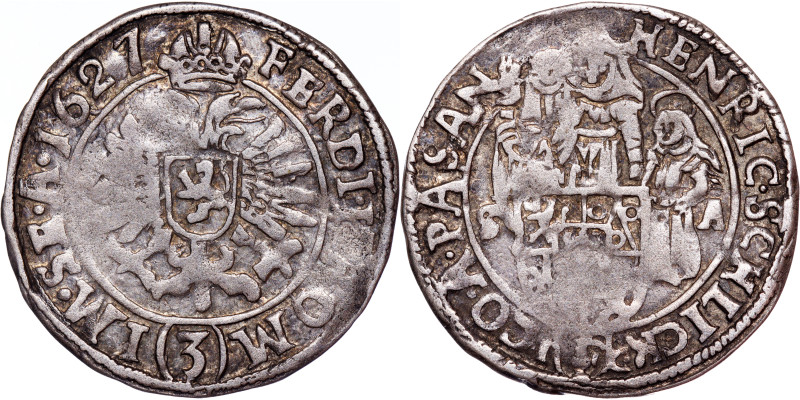Schlick, Grafschaft - Heinrich IV. (1612-1650)
3 Kreuzer 1627

Donebauer 3797...