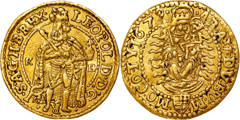 Leopold I., House of Habsburg
Ducat 1679 Kremnica

Leopold I., RDR
Dukat 167...