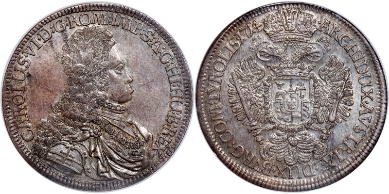 Charles VI. (1711-1740) Thaler 1714 Hall

Karl VI., (1711-1740) Taler 1714 Hal...