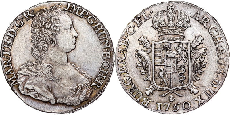 Maria Theresa, House of Habsburg
Ducaton 1750 Antwerpen

Maria Theresia, RDR...