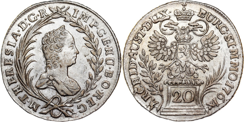 Maria Theresa, House of Habsburg
20 Kreuzer 1761 Prague

Maria Theresia, RDR...