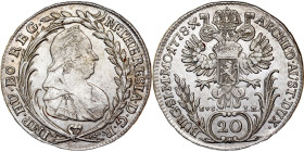 Maria Theresia (1740-1780) 20 Kreuzer 1778 EvS-IK.