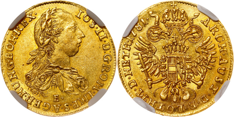 Joseph II, House of Habsburg
Ducat 1781 Alba Iulia. 

Joseph II., RDR
Dukat ...