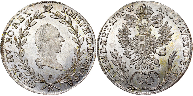 Joseph II, House of Habsburg
20 Kreuzer 1783 Vienna

Joseph II., RDR
20 Kreu...
