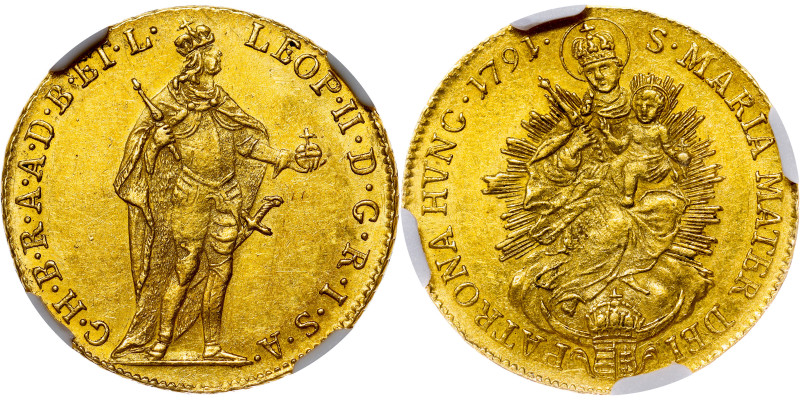 Leopold II, House of Habsburg
Ducat 1791 Körmöcbánya

Leopold II., RDR
Dukat...