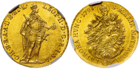 Leopold II. (1790-1792) Ducat 1791 Kremnitz