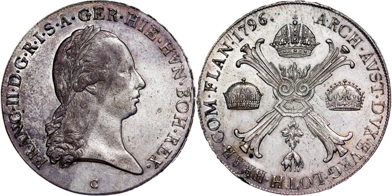 Francis I, Austrian Empire
Thaler 1796 Prague

Franz I., Kaisertum Österreich...