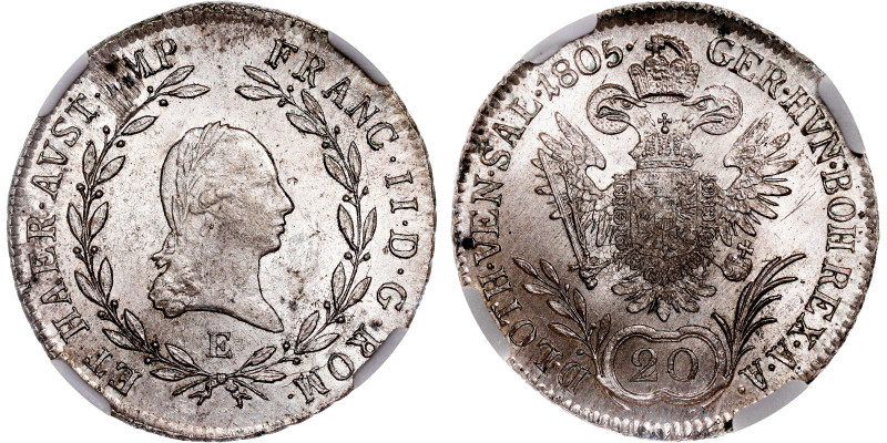 Francis I, Austrian Empire
20 Kreuzer 1805 Alba Iulia

Franz I., Kaisertum Ös...