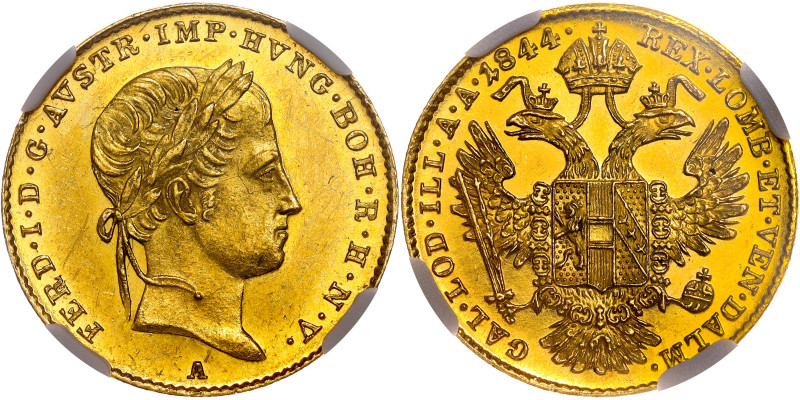 Ferdinand I of Austria, Austrian Empire
Ducat 1844 Vienna

Ferdinand I. ( Öst...