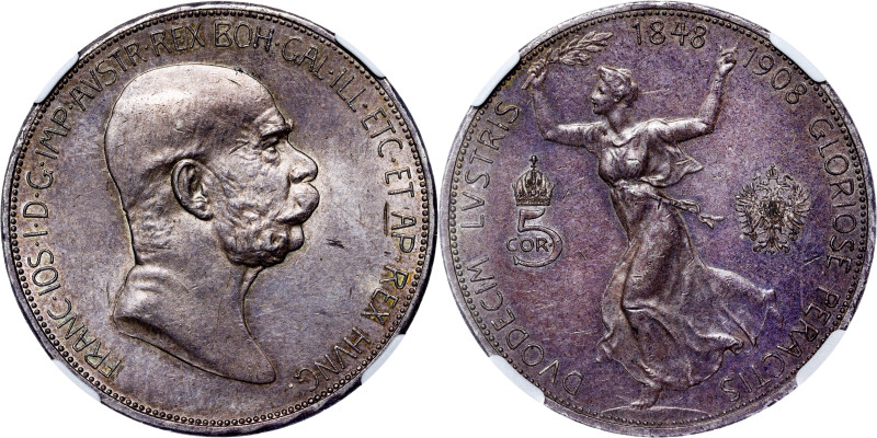 Francis Joseph I, Austrian Empire
5 Corona 1908 Vienna

Franz Joseph I., Kais...