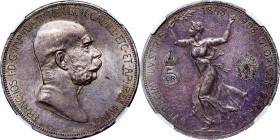 Franz Joseph I. (1848-1916) 5 Corona 1908