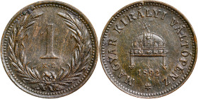 Franz Joseph I. (1848-1916) 1 Filler 1892 KB