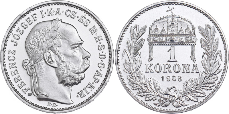 Francis Joseph I, Austrian Empire
1 Korona 1906 Kremnica, official restrike by ...