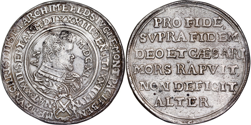 Saxony. Christian II, Johann Georg I & August "Death of Christian II" Taler 1611...