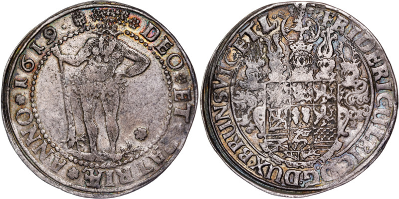 Brunswick-Luneburg, Taler 1619 Zellerfeld Mint. Friedrich Ulrich.

BRAUNSCHWEI...