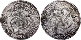 German States - Sachsen-Alt-Gotha. Johann Casimir and Johann Ernst (1572-1633) Taler 1624