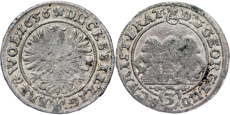 Silesia, Duchy of Liegnitz-Brieg-Wohlau, Georg III, Ludwig IV, Christian, 3 Kreu...