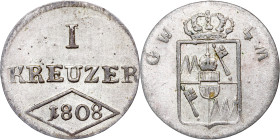 German States- Würzburg, Großherzogtum. Ferdinand von Österreich 1806-14. Kreuzer 1808