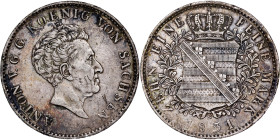German States- Saxony. Anton I (1827-1836). Taler 1831