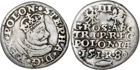 Poland – Stefan Batory. Trojak (3 grosze) 1580 Olkusz