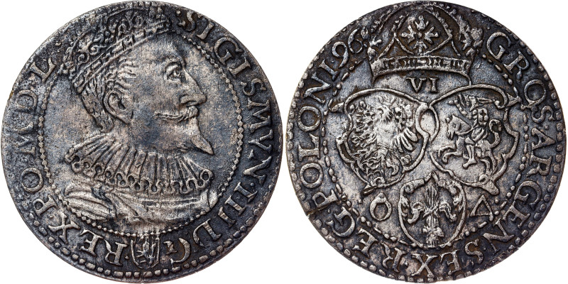 Zygmunt III Waza. Szostak (6 Groschen - Groszy) 1596 Malbork

Sigismund III Va...