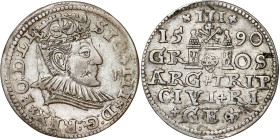 Poland – Sigismund III Vasa Groschen (Trojak) 1590 GE