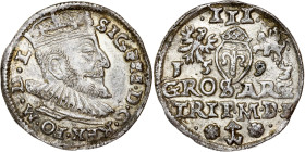 Poland – Sigismund III Vasa Groschen (Trojak) 1593 Vilnius