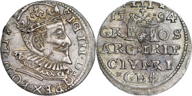 Poland – Sigismund III Vasa Groschen (Trojak) 1594 Riga