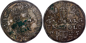 Poland – Sigismund III Vasa Groschen (Trojak) 1595 Olkusz