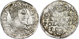 Poland – Sigismund III Vasa Groschen (Trojak) 1595 IF