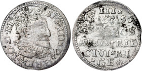 Poland – Sigismund III Vasa Groschen (Trojak) 1595 Riga