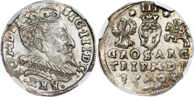 Poland – Sigismund III Vasa Groschen (Trojak) 1595 Vilnius